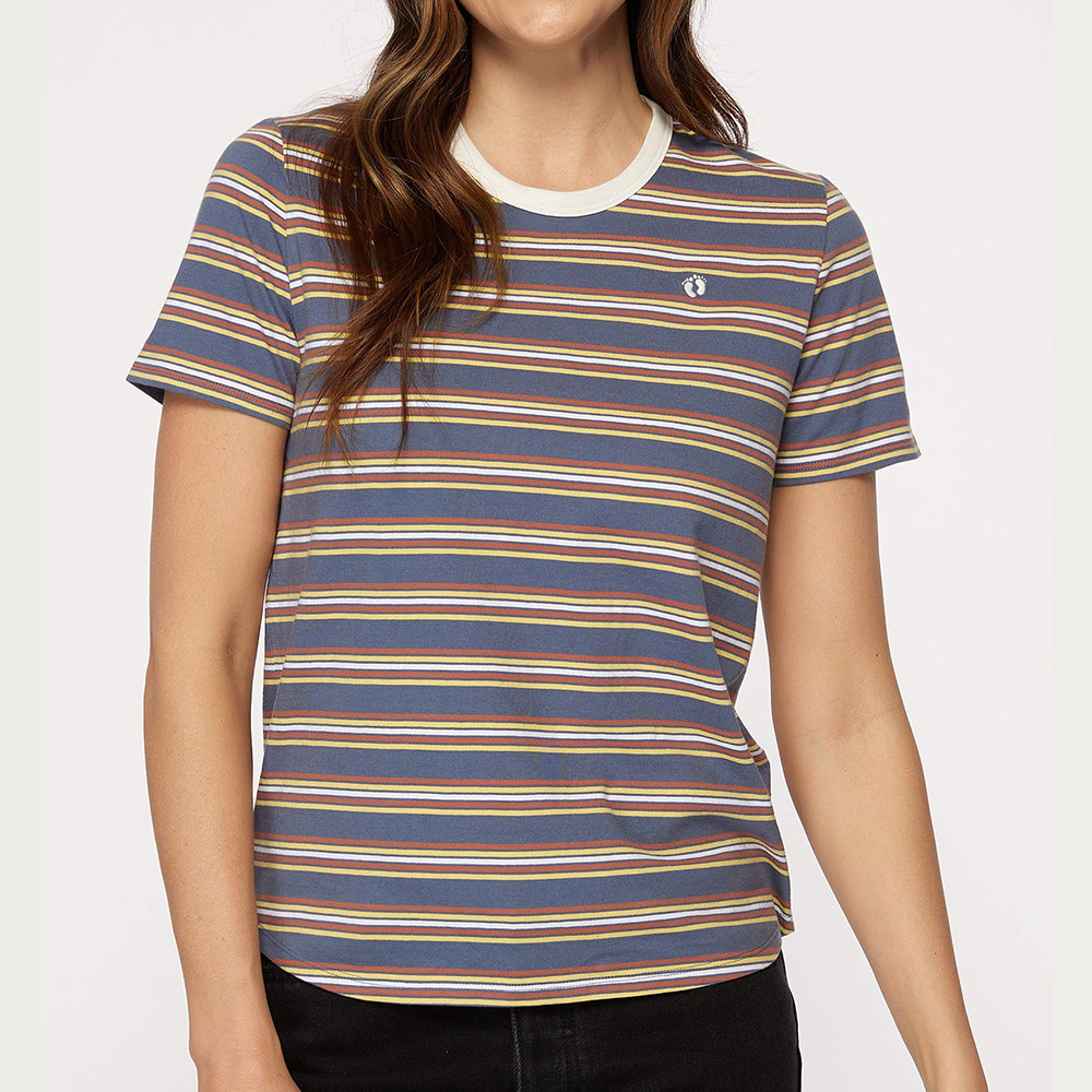여성 스트라이프 컬러 티셔츠_553(10370-131-991-11), 캐주얼브랜드 행텐/행텐틴즈