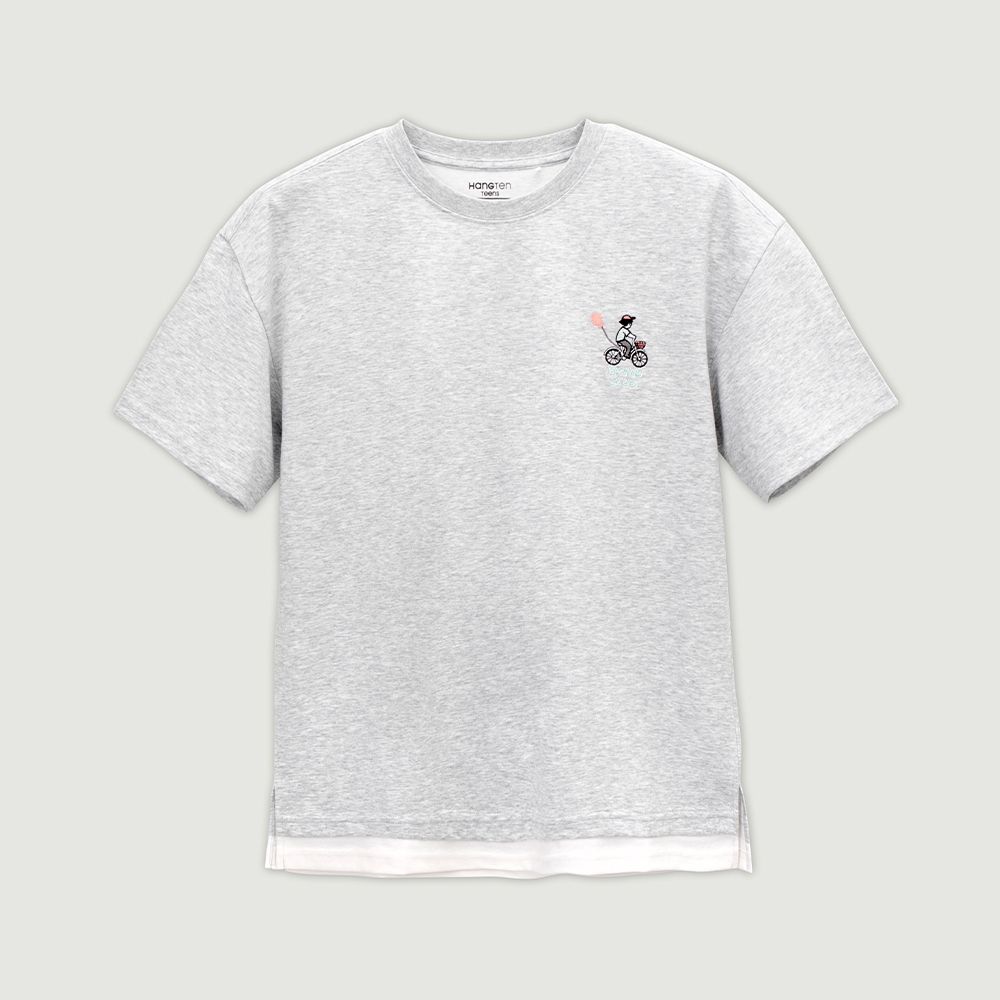 틴즈X고유리 수피마 레이어드 티셔츠_051(14420-031-461-31), 캐주얼브랜드 행텐/행텐틴즈